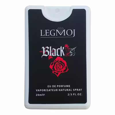عطر جیبی زنانه لغموژ مدل Black XS حجم 20 میلی لیتر