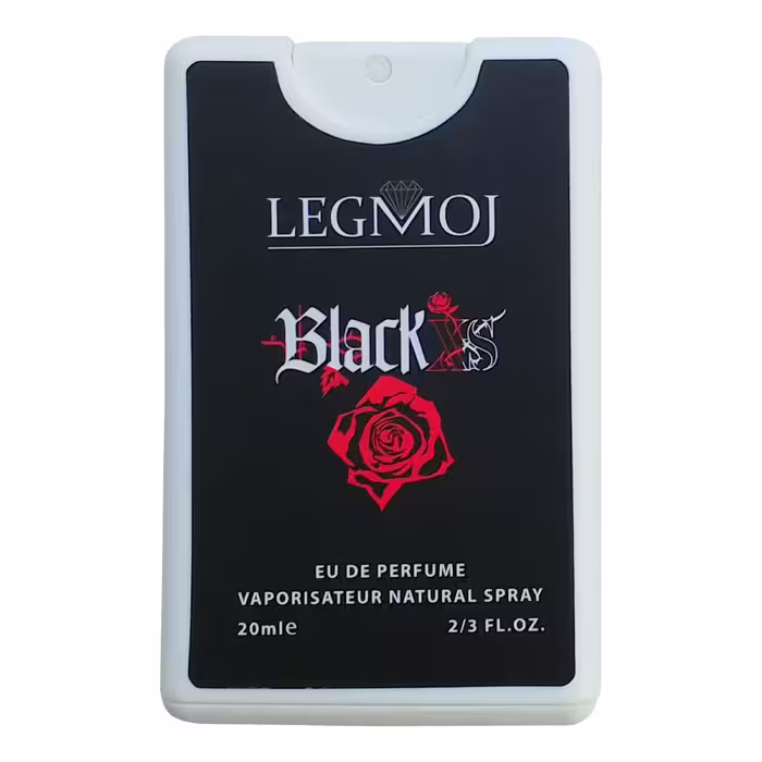 عطر جیبی زنانه لغموژ مدل Black XS حجم 20 میلی لیتر