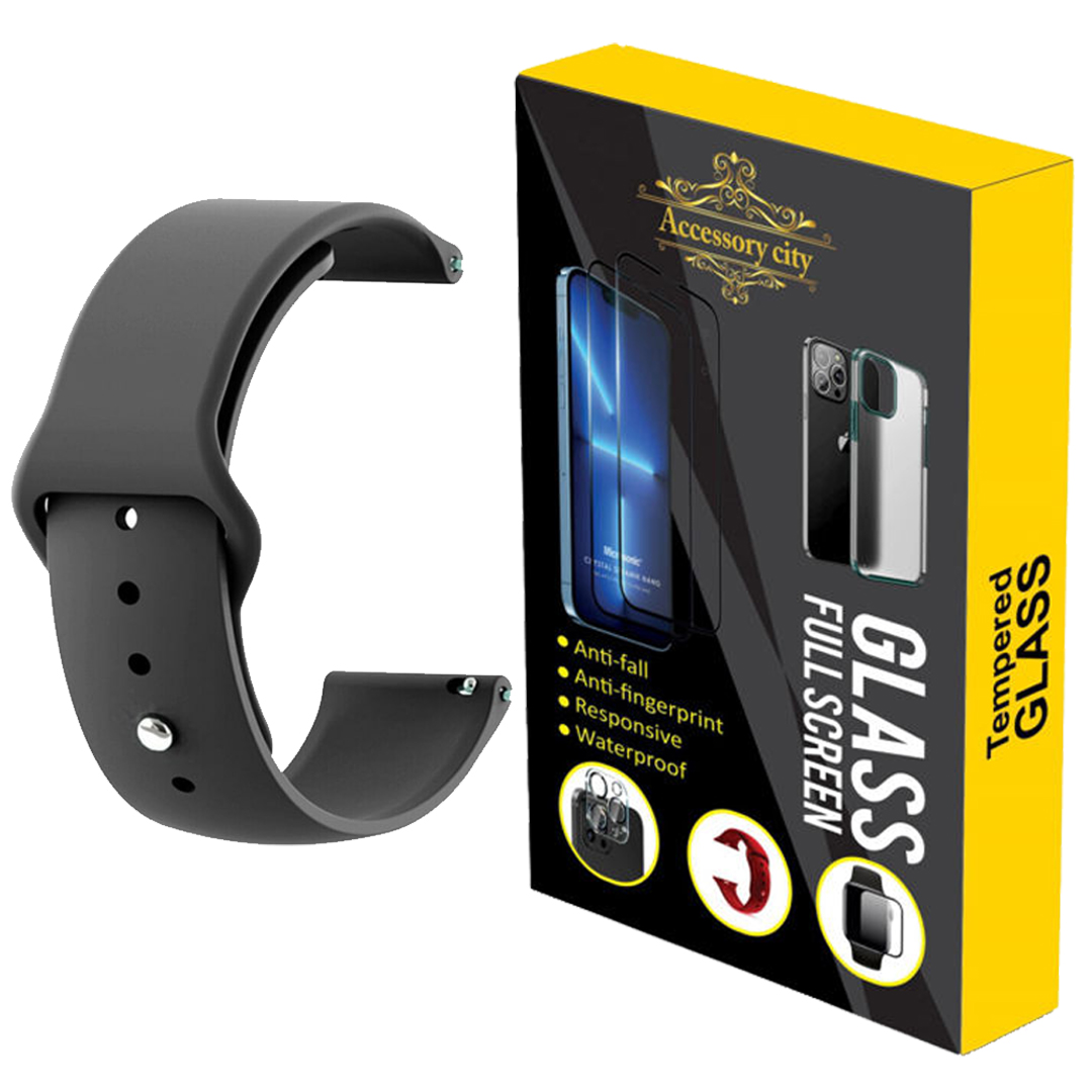 بند شهر اکسسوری مدل A-Silicon مناسب برای ساعت هوشمند سامسونگ Galaxy Watch 3 41 SM-R850