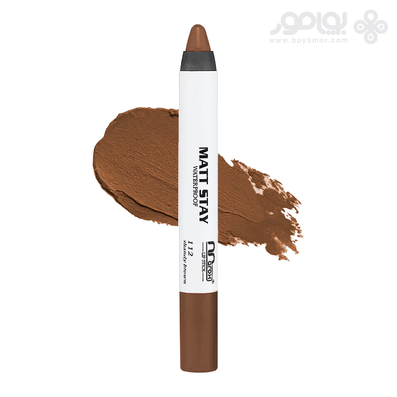 رژ لب مدادی ماروکس MATT STAY شماره 112 رنگ SHANDY BROWN