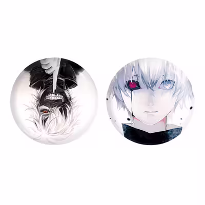پیکسل خندالو مدل کانکی کن انیمه توکیو غول Tokyo Ghoul کد 1190111903 مجموعه 2 عددی 