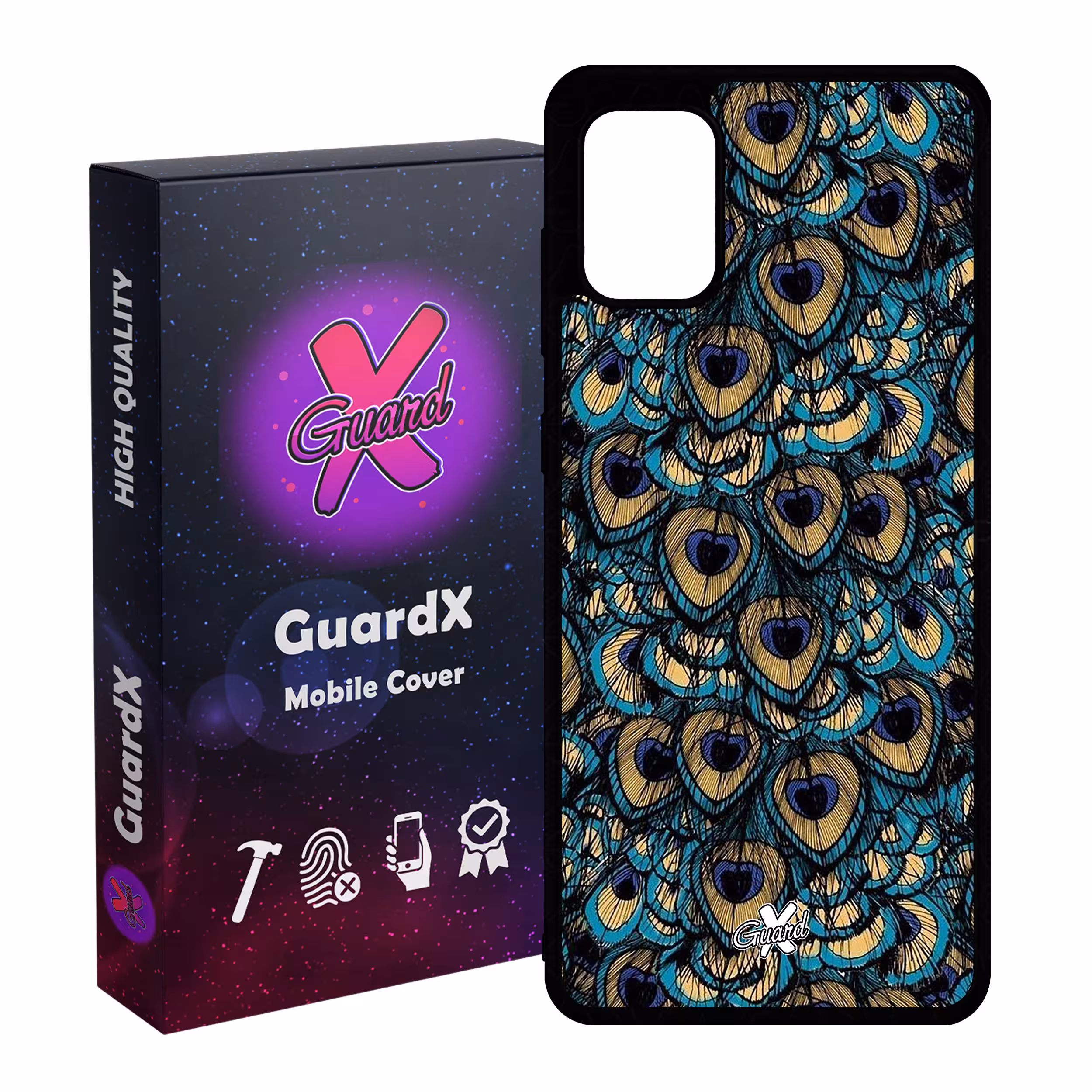 کاور گارد ایکس طرح Peacock مدل Glass10092 مناسب برای گوشی موبایل سامسونگ Galaxy A31
