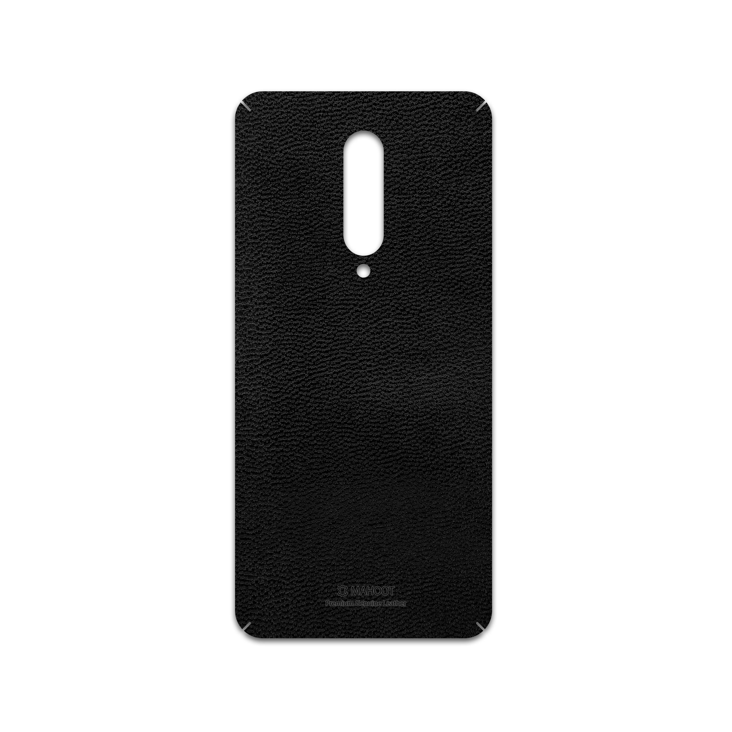 برچسب پوششی ماهوت مدل Black-Leather مناسب برای گوشی موبایل وان پلاس 7 Pro
