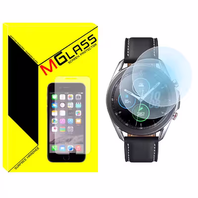 محافظ صفحه نمایش شیشه‌ای ام گلس مدل SH-MG مناسب برای ساعت هوشمند سامسونگGALAXY   Watch 3 41mm بسته دو عددی