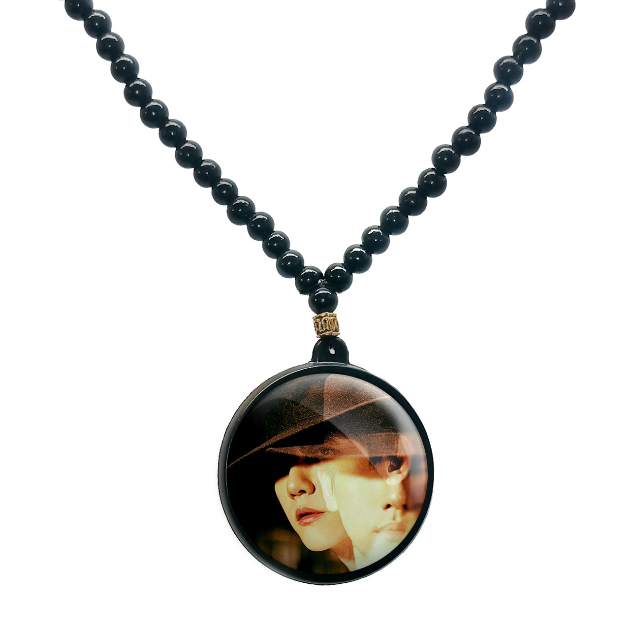 گردنبند پرمانه طرح exo کد pmd.13999 مدل دو طرفه