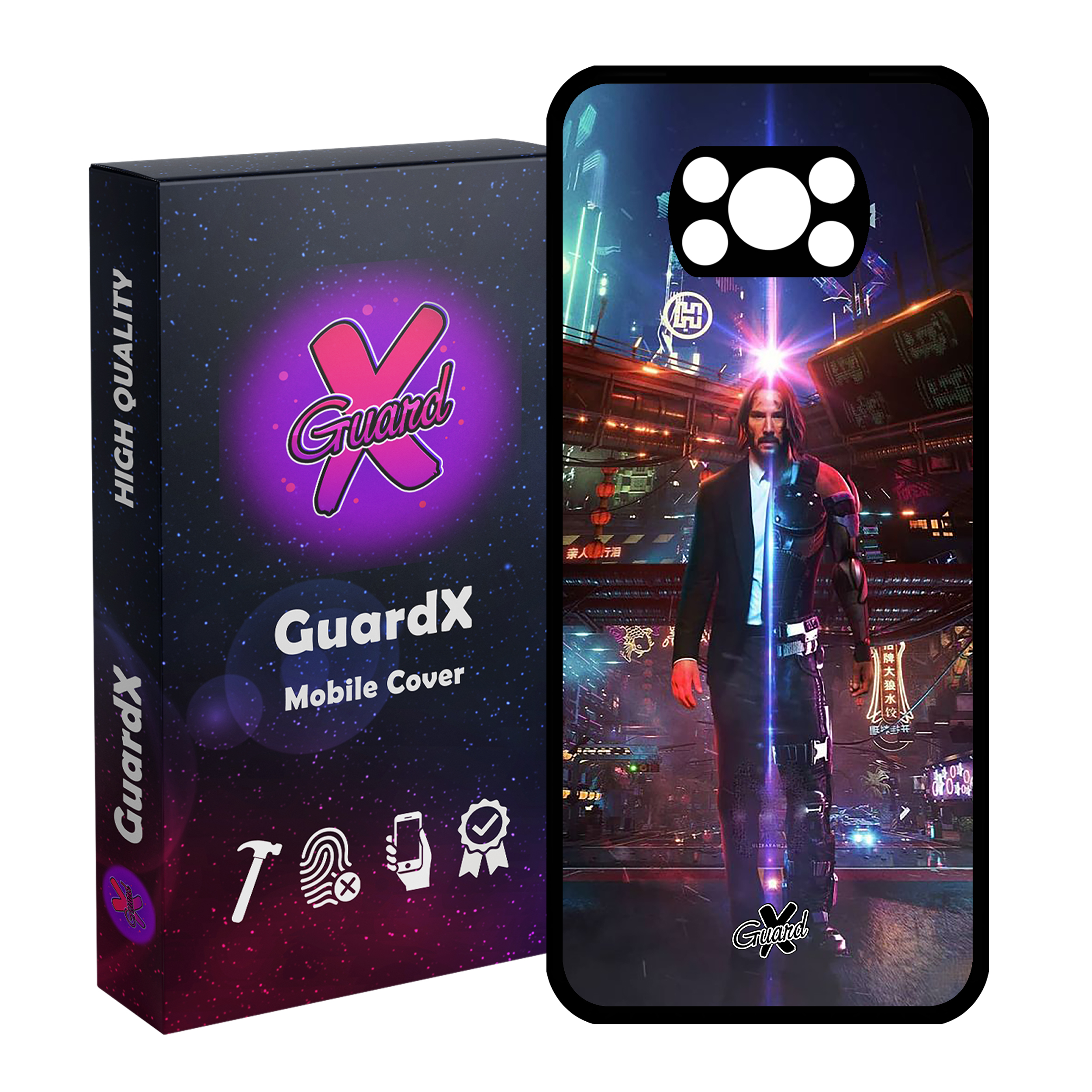 کاور گارد ایکس طرح John Wick مدل Glass10077 مناسب برای گوشی موبایل شیائومی Poco X3 / Poco X3 NFC