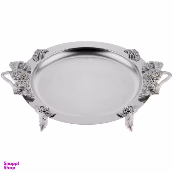 سینی مدل پایه دار استیل کد 9236