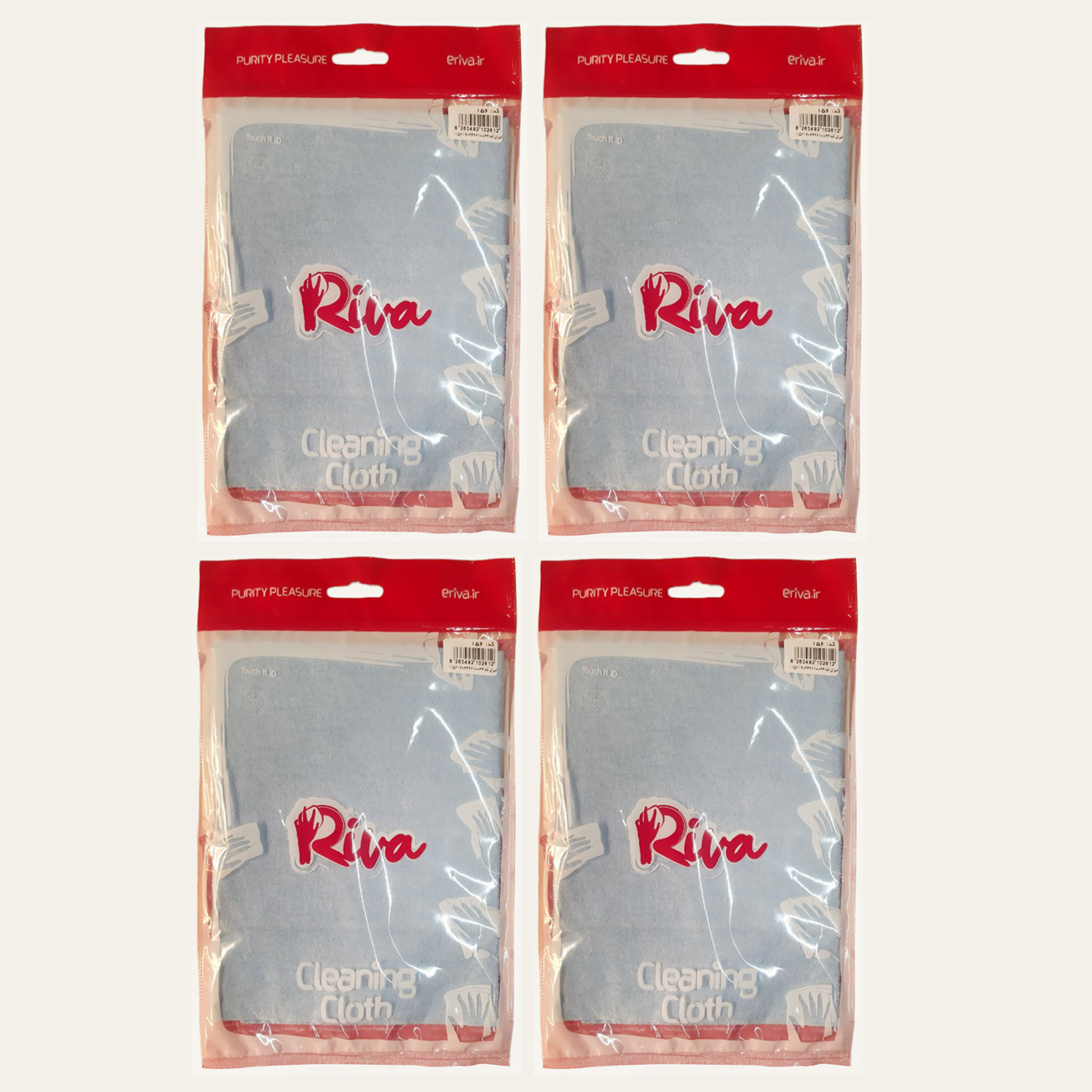 دستمال نظافت ریوا مدل 156 مجموعه 4 عددی