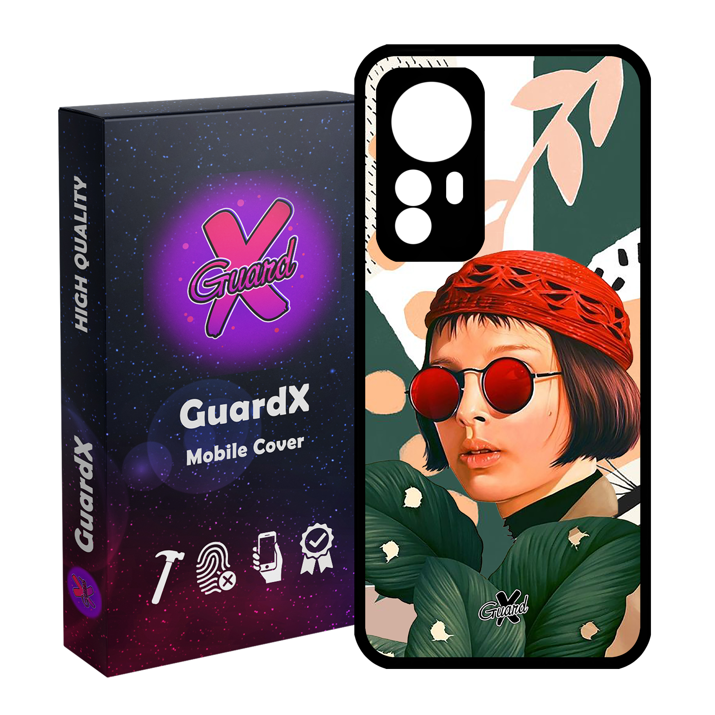 کاور گارد ایکس طرح ماتیلدا مدل Glass10341 مناسب برای گوشی موبایل شیائومی Mi 12 Pro/Mi 12S Pro