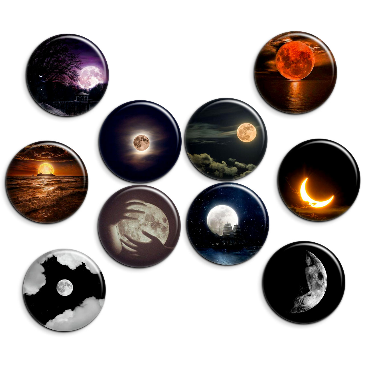 پیکسل پرمانه طرح ماه کد pmg.7418 مجموعه 10 عددی