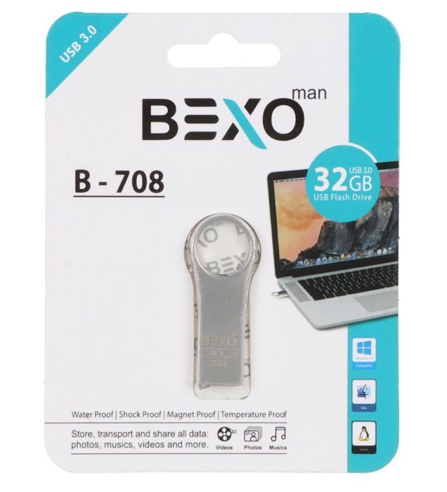 فلش مموری بکسو مدل B-708 USB 3.0 ظرفیت 32 گیگابایت