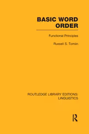 خرید و دانلود نسخه کامل کتاب Basic Word Order (RLE Linguistics B: Grammar) Functional Principles - Pdf