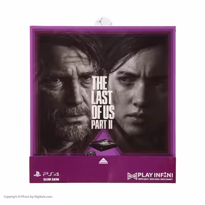 برچسب پلی استیشن 4 اسلیم پلی اینفینی مدل The Last of Us Part II 03 به همراه برچسب دسته