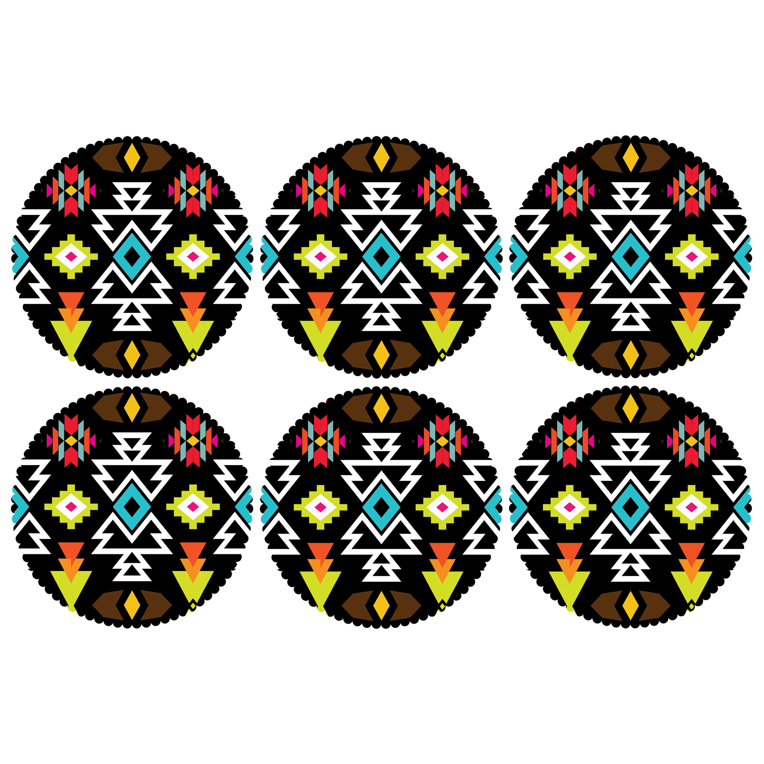 زیر لیوانی مدل C2-42533 بسته 6 عددی