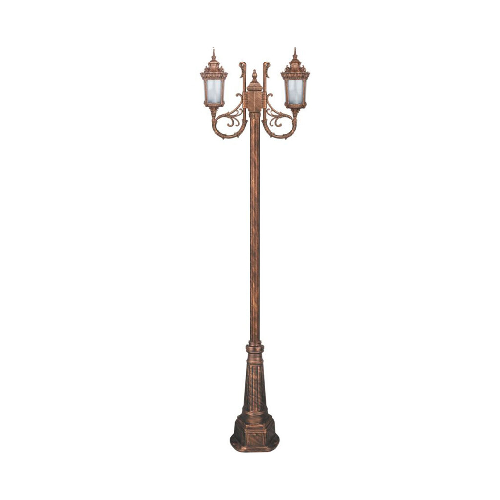 چراغ دوشاخه پارکی تکشیدفام مدل روبینا کد 91215-16-8423