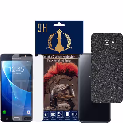 برچسب پوششی اینفینیتی مدل PRO MAX مناسب برای گوشی موبایل سامسونگ GALAXY J4 PLUS به همراه محافظ صفحه نمایش
