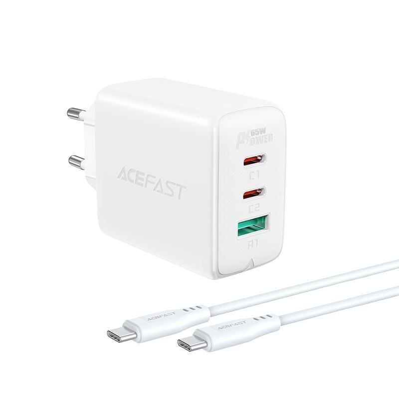 شارژر دیواری ایس فست مدل A13 به همراه کابل AceFast usb-c