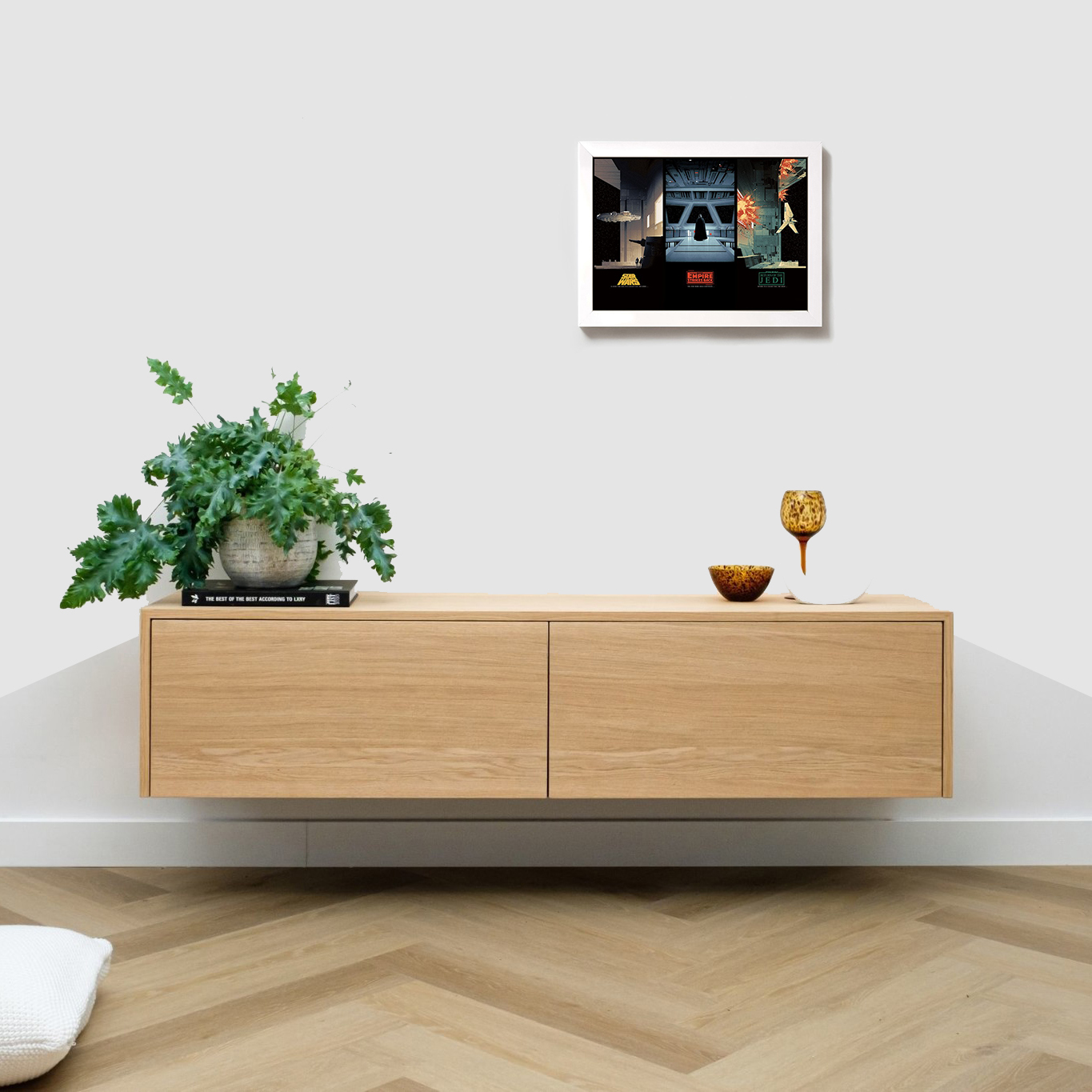 تابلو مدل فیلم سه گانه ی جنگ ستارگان starwars trilogy W494