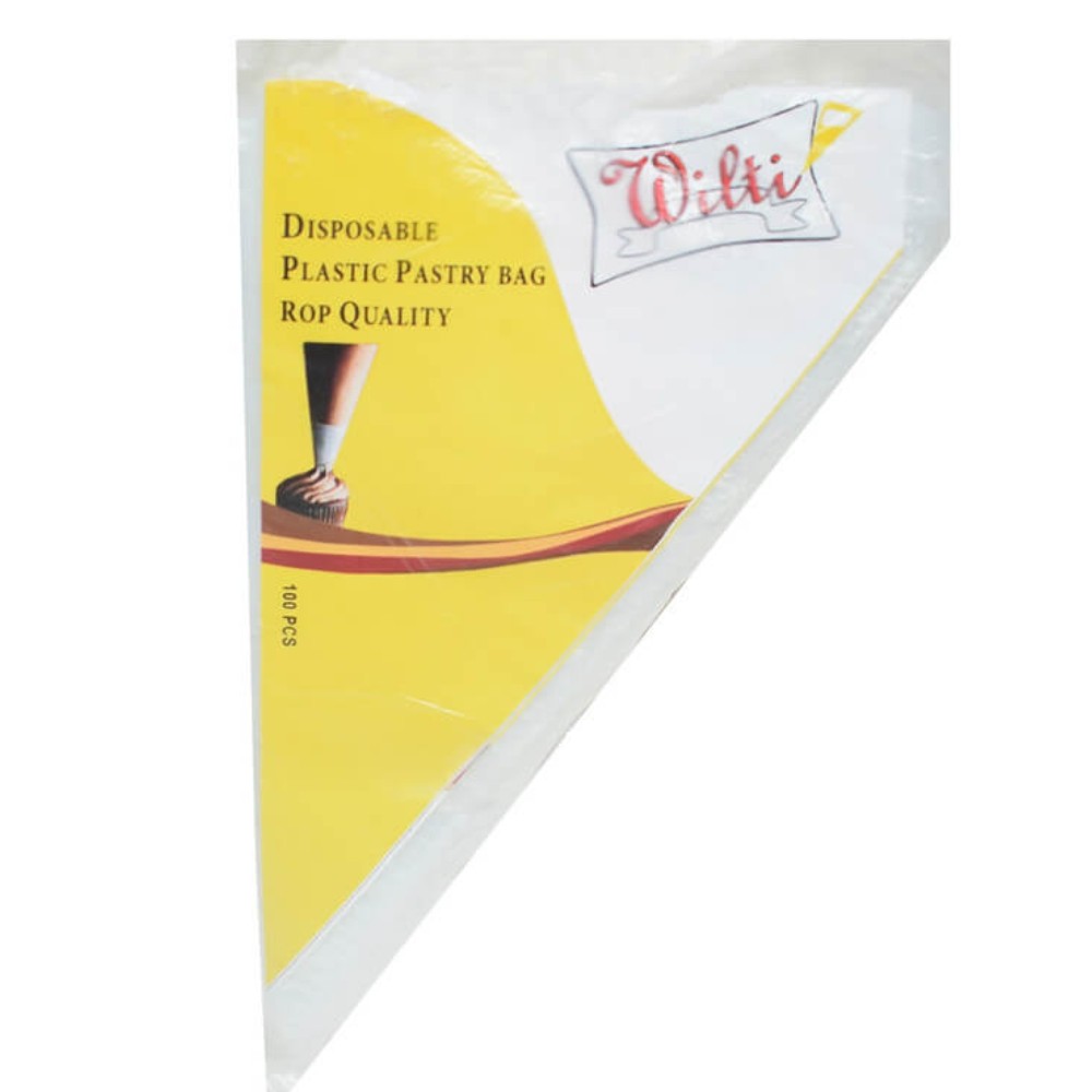 قیف یکبار مصرف قنادی 100 تایی سایز کوچک طول 24 سانت 