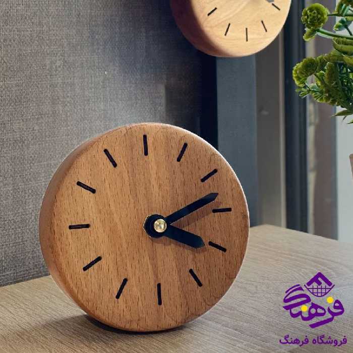 ساعت روميزي رايکا چوبي
