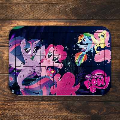 پازل 35 تکه طرح انیمیشن پونی کوچولو مدل NI1723 