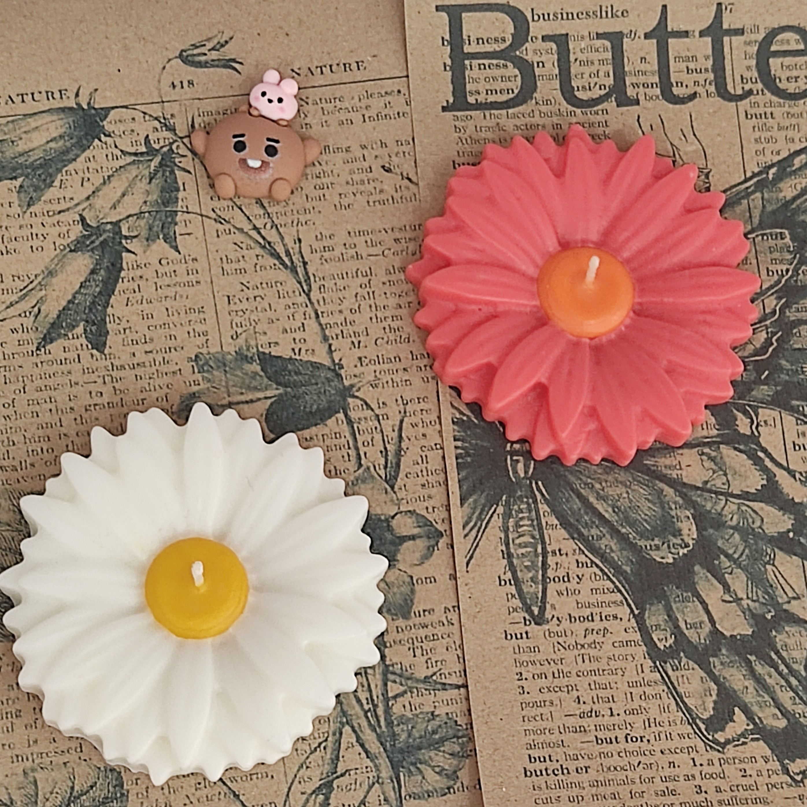 شمع گل بابونه ، شناور روی آب