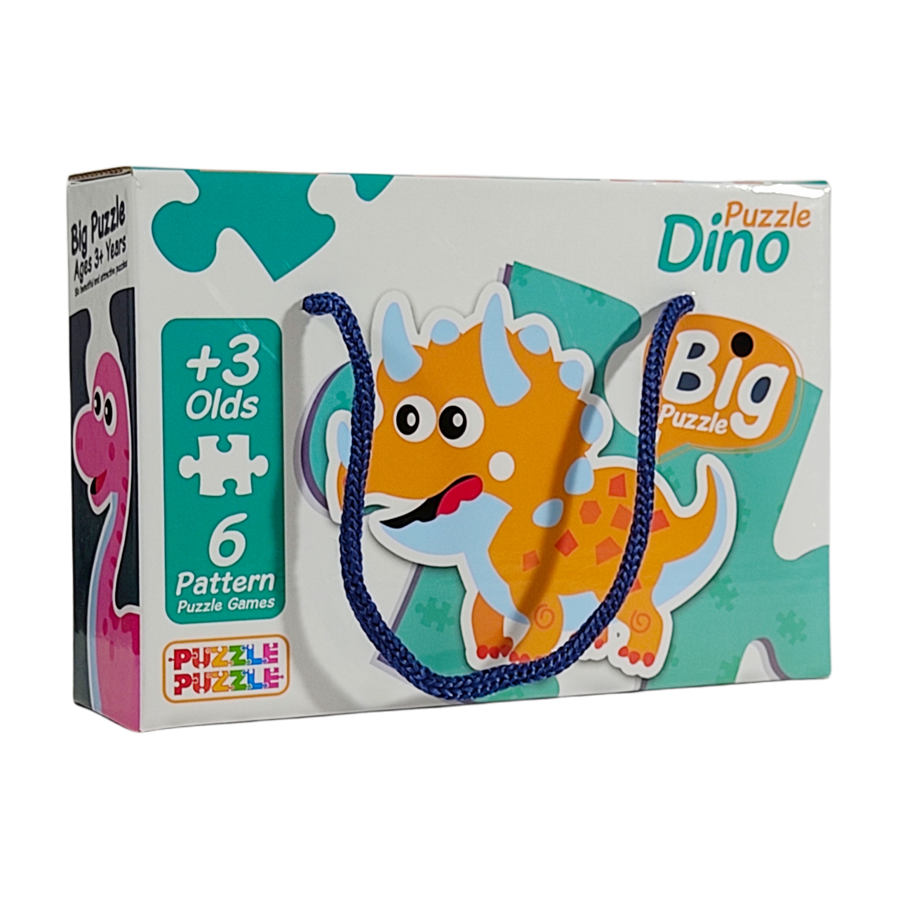 پازل 25 قطعه مدل دایناسور ها بسته 6 عددی