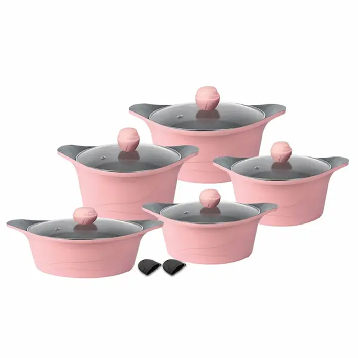 سرویس قابلمه 12 پارچه MGS طرح کره ای C