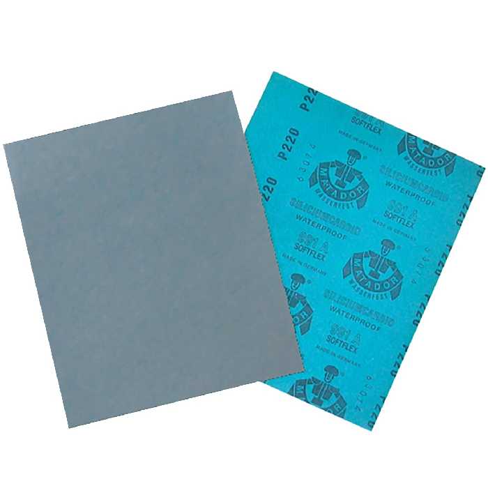 سنباده ضد آب ماتادور مدل 991A بسته 50 ورقی سایز 80