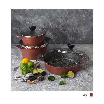 سرویس پخت و پز 6 پارچه دسینی مدل Rejina