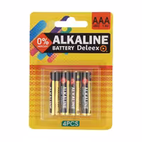 باتری نیم قلمی دلیکس کد 342124 بسته 4 عددی