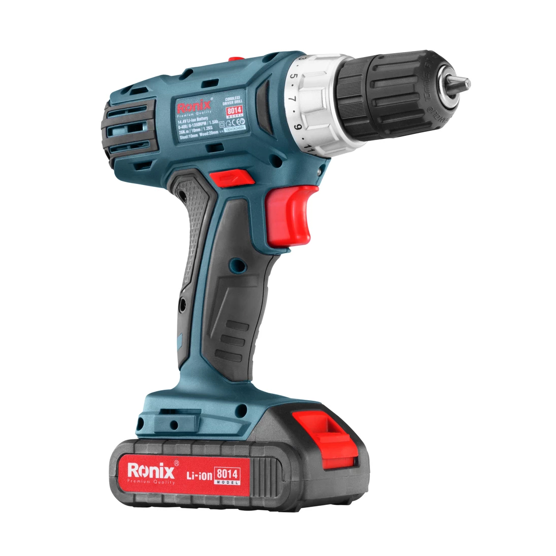 دریل پیچ‌گوشتی شارژی 14 ولت رونیکس مدل 8014