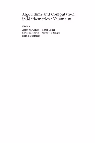 خرید و دانلود نسخه کامل کتاب Error-Correcting Linear Codes: Classification by Isometry and Applications (Algorithms and Computation in Mathematics)