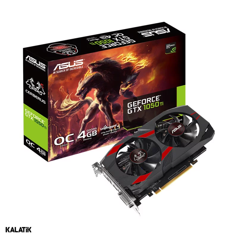 کارت گرافیک ایسوس مدل Cerberus GeForce GTX 1050 Ti 4GB GDDR5 OC Edition