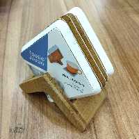 زیر لیوانی مربع بامبو استند دار