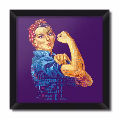 تابلو فنچ آرت طرح GIRL POWER کد CA132