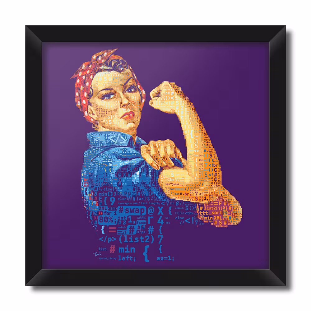 تابلو فنچ آرت طرح GIRL POWER کد CA132