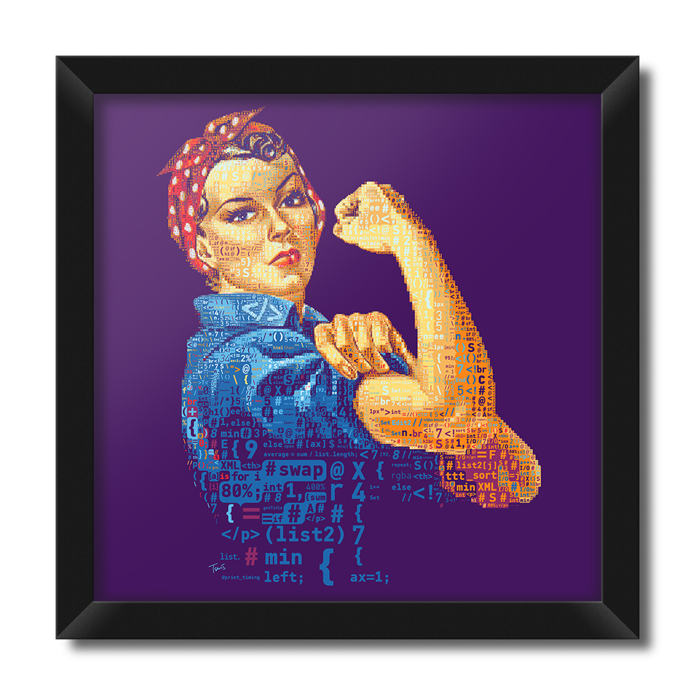 تابلو فنچ آرت طرح GIRL POWER کد CA132