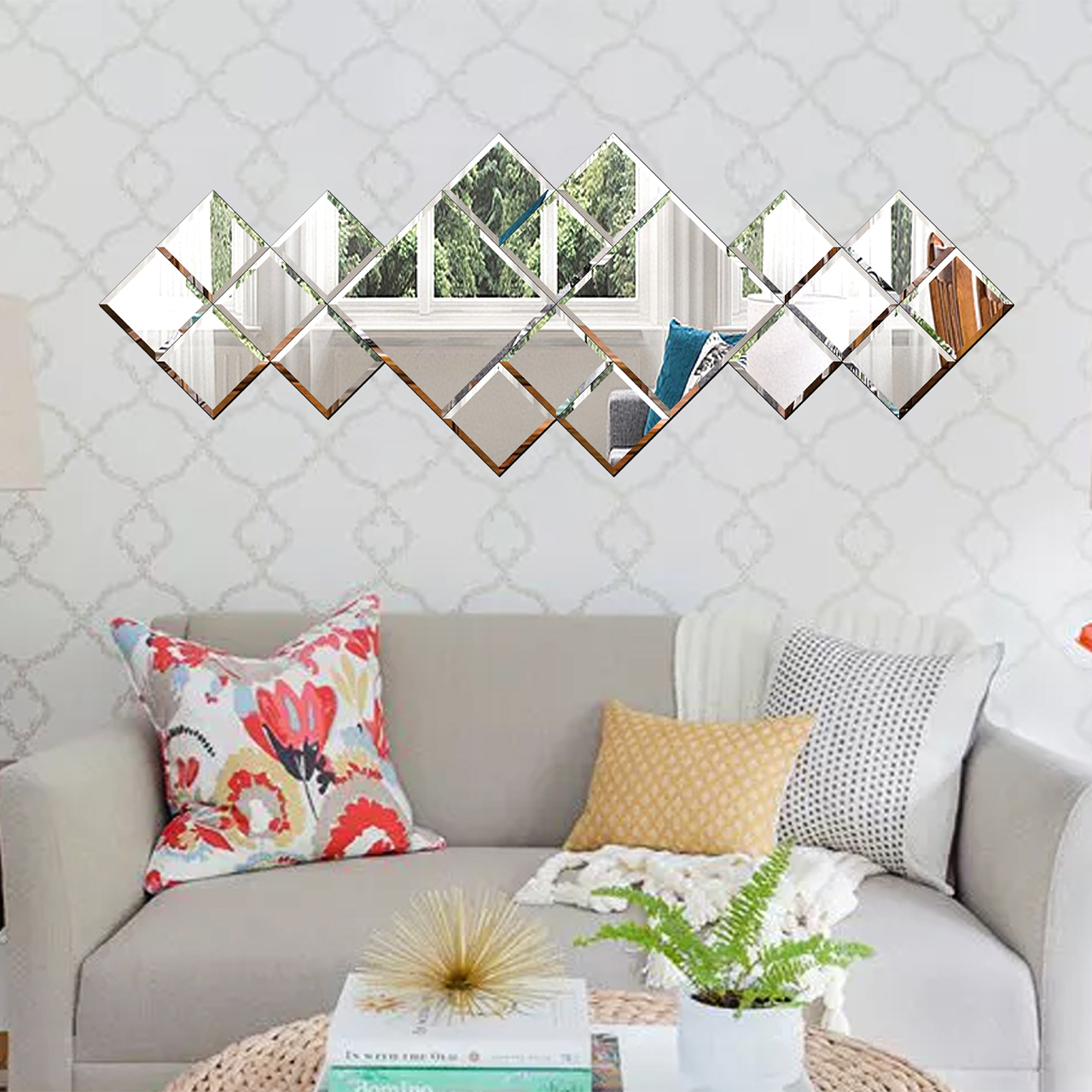 آینه دکوراتیو تجسم مدل TABAN07S - آینه و روشویی تجسم