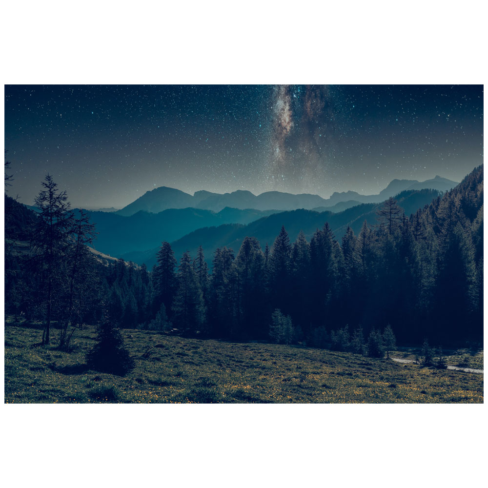 تابلو شاسی طرح کوه و ستاره مدل M29