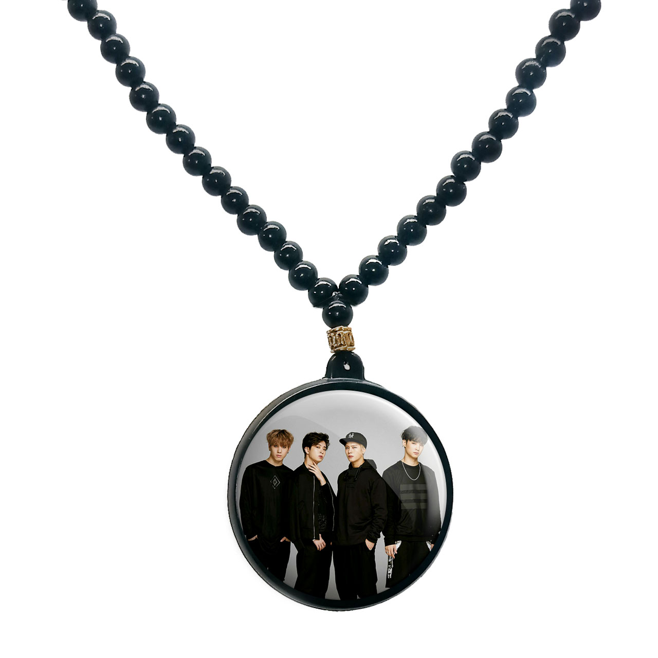 گردنبند پرمانه طرح GOT7 کد pmd.19230 مدل دو طرفه