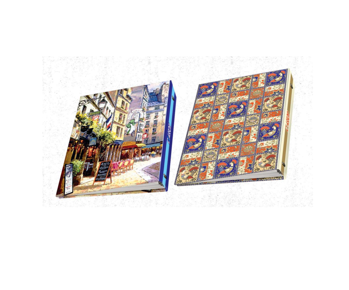 کلاسور 26 حلقه 200 برگ عرش مدل جلد مقوایی کد 62