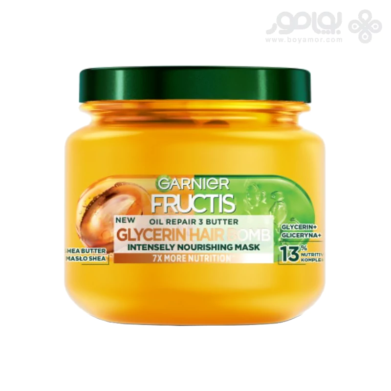 ماسک موی ترمیم کننده و مغذی گارنیر فروکتیس مدل OIL REPAIR 3 BUTTER