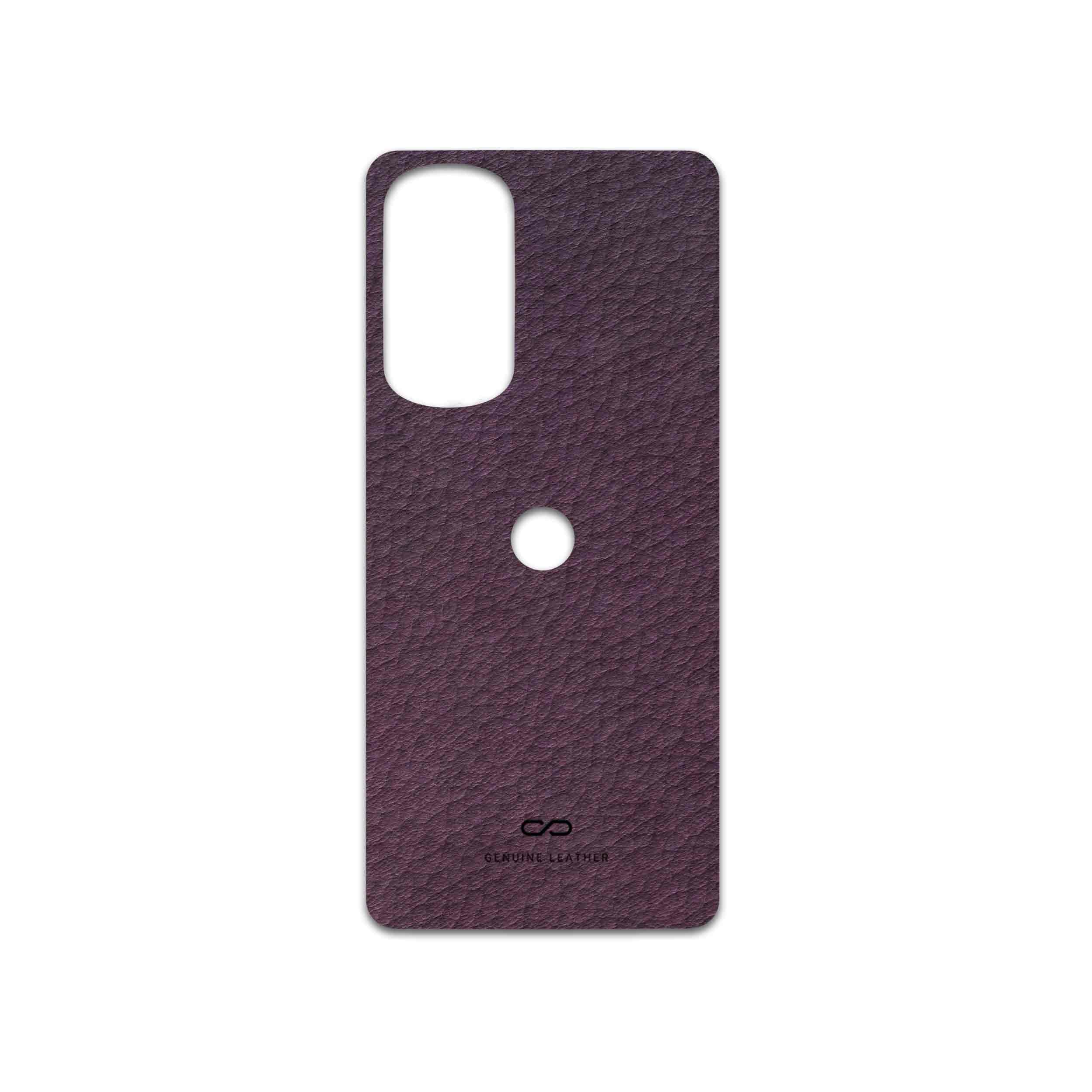 برچسب پوششی ماهوت مدل Purple-Leather مناسب برای گوشی موبایل موتورولا Edge 30