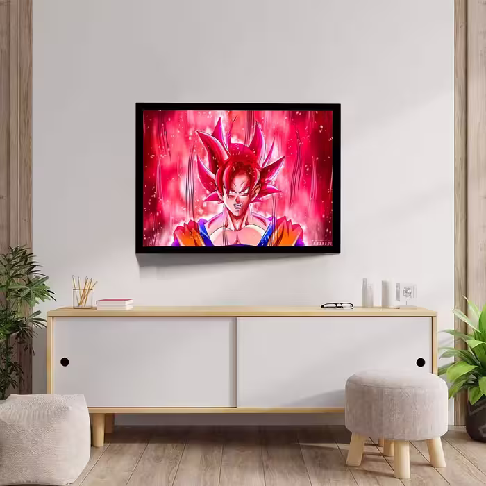 تابلو مدل goku anime کد F-12040