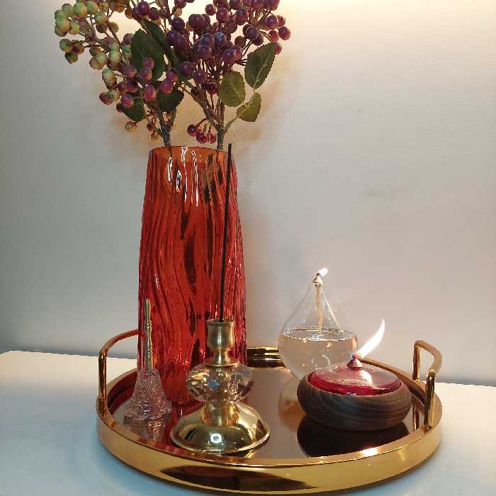 ست کامل دکوری با گلدان نارنجی