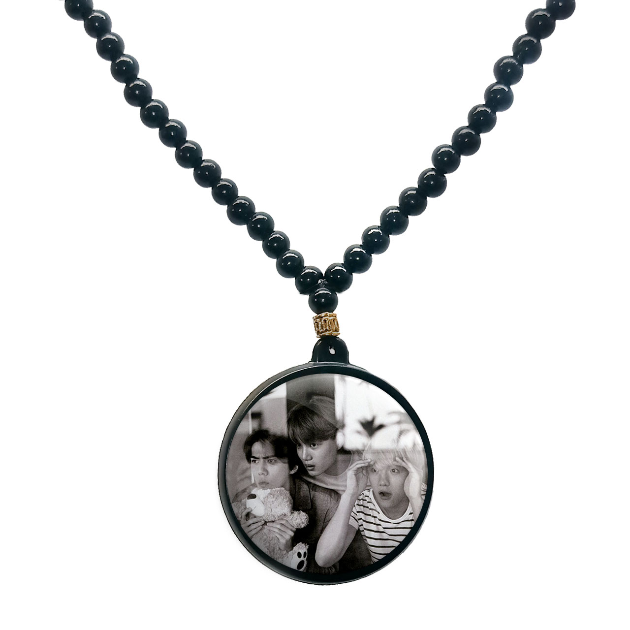 گردنبند پرمانه طرح exo کد pmd.14055 مدل دو طرفه