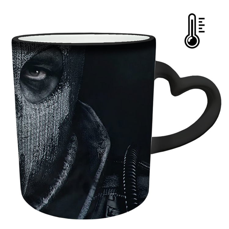 ماگ حرارتی مدل دسته قلبی طرح بازی کال آف دیوتی call of duty کد 100