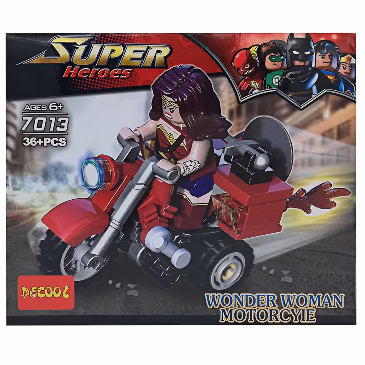 ساختنی دکول مدل Super Heroes سری Wonder Woman 7013 تعداد 36 تکه