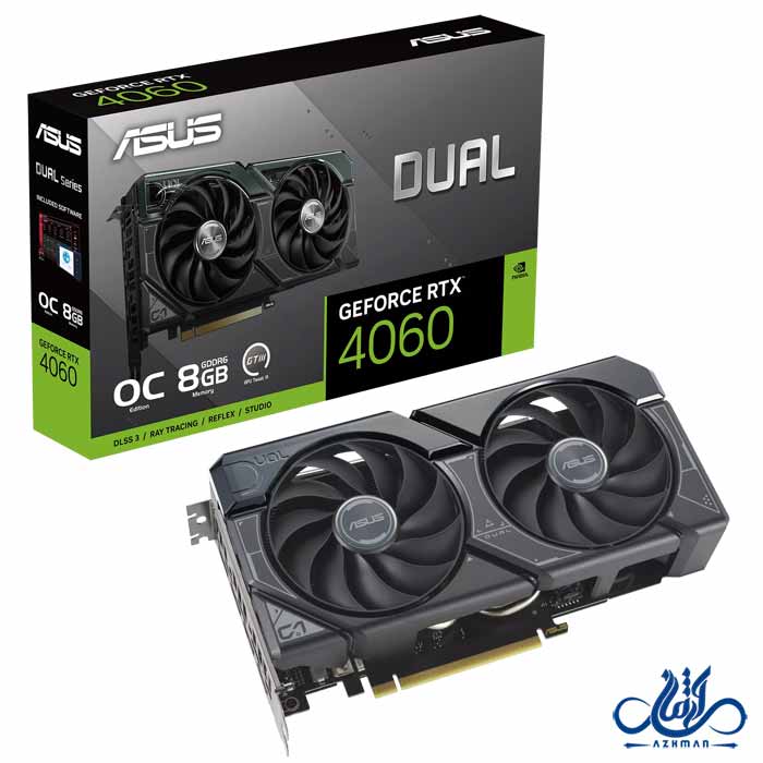 کارت گرافیک ایسوس VGA Dual GeForce RTX 4060 OC Edition 8G D6